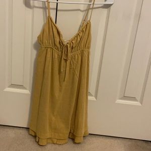 Yellow casual sun dress